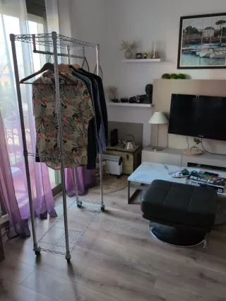 Burro perchero metálico