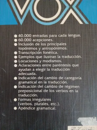Vox, Diccionario Manual Francés-Español Español...