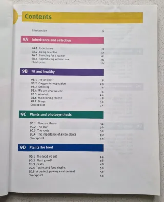 Lote libros en inglés: Framework Science 7,8,9