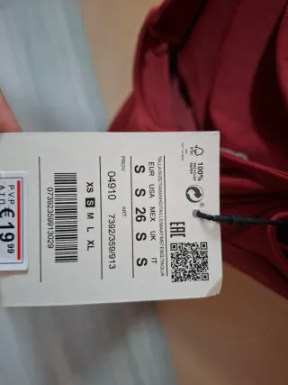 Vestido rojo vino de tirantes