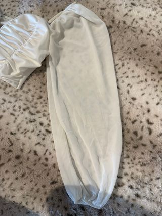 Top elegante manga larga blanco