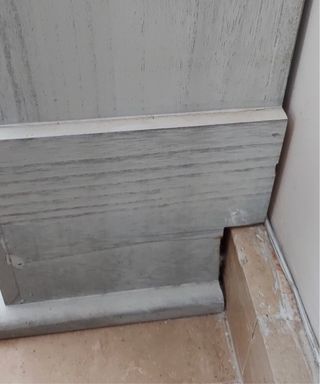 Frente de chimenea madera