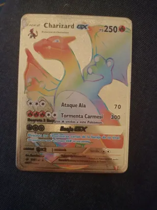 Carta Pokémon Charizard GX Rainbow PS: 250