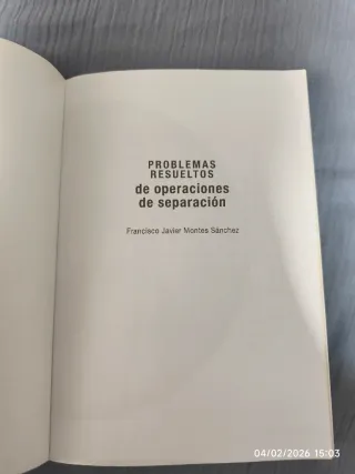 Problemas resueltos de operaciones de separación
