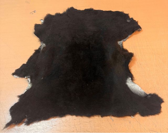 Piel Pelo cordero marrón