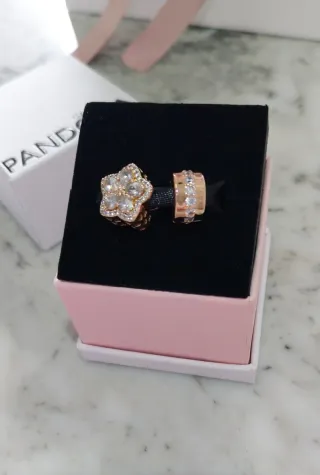 2 Charm Pandora Oro.