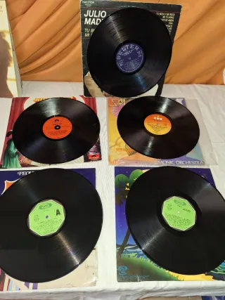 Lote 5 vinilos: Boleros, Pop, Rock