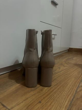 Botines camel tacón plataforma