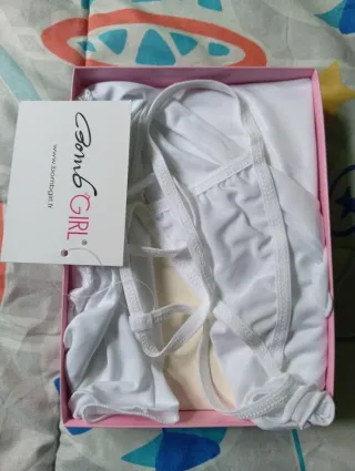 Picardías sexy encaje blanco Talla L