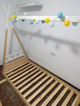 Cama Montessori Madera Blanca