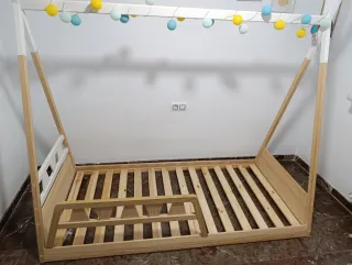 Cama Montessori Madera Blanca