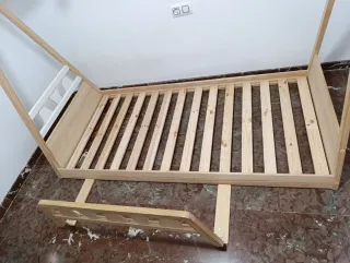 Cama Montessori Madera Blanca