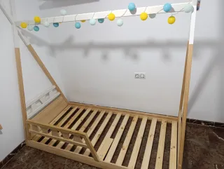 Cama Montessori Madera Blanca
