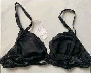 Reggiseno in seta nera Vintage tg 2 Armelle