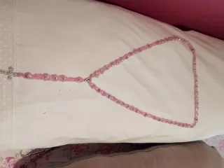 Rosario de bolillos con cruz