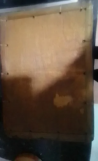 Cesta rústica mimbre y madera sin estrenar