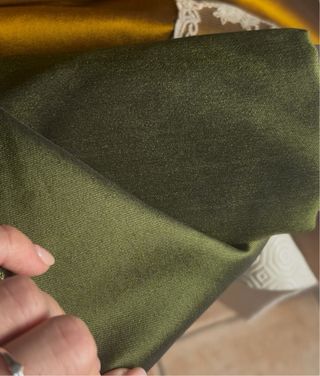 Tela falda fallera/huertana verde musgo