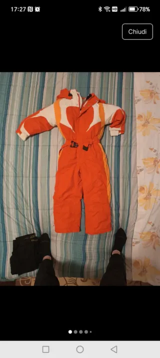 Tuta da neve bambino Brugi arancione Taglia 5-6