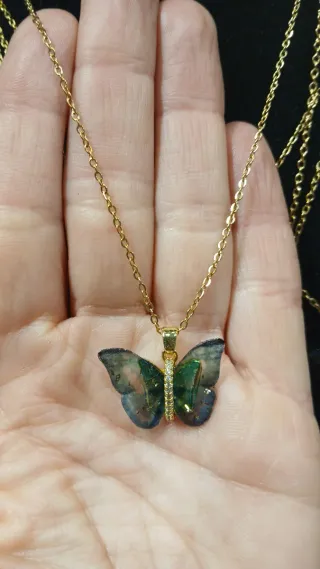 Colgante acero de Mariposa