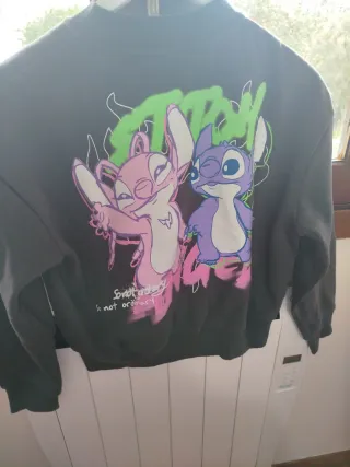 Sudadera niña Stitch cremallera