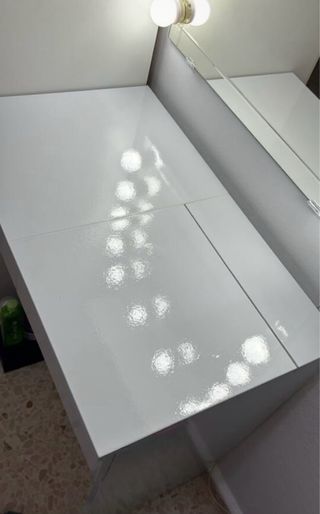 Rollo adhesivo decorativo blanco nuevo