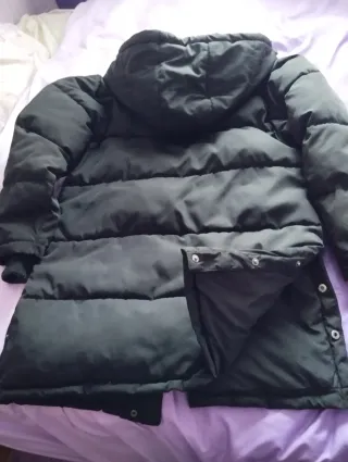 Plumífero Pull&Bear Negro Unisex.largo