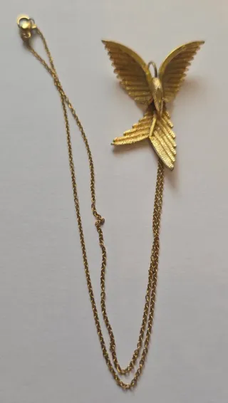 Colgante de pájaro dorado