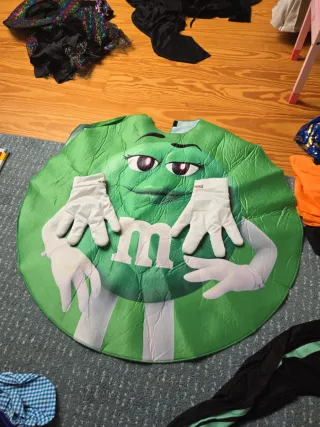 Disfraz M&M's Verde Talla Única