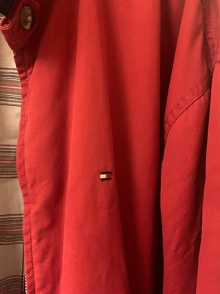 Chaqueton Abrigo Cazadora Tommy Hilfiger Roja Dto.