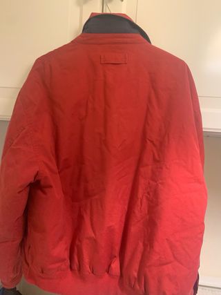 Chaqueton Abrigo Cazadora Tommy Hilfiger Roja Dto.