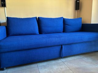 Sofá Cama 3 Plazas Azul