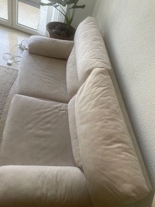Sofá 2 plazas beige como nuevo