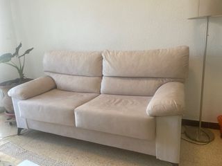 Sofá 2 plazas beige como nuevo