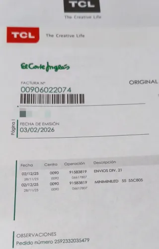 TV TCL 55 Mini LED QLED 4K HDR 1300