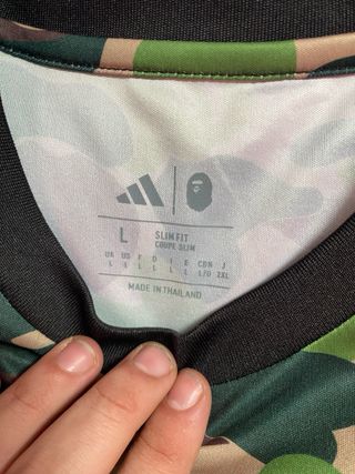 Camiseta Bape x Adidas Camuflaje Camo