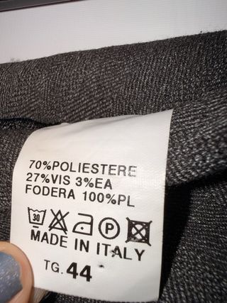 Gonna grigia con volant - Made in Italy