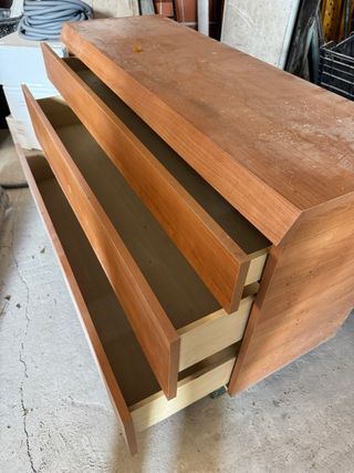 Mueble de oficina 3 cajones madera