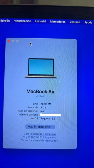 MacBook Air 13 M1 (2020) 128GB Plata