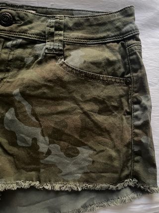 Shorts camuflaje deshilachados Vintage