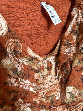 Top estampado paisley boho