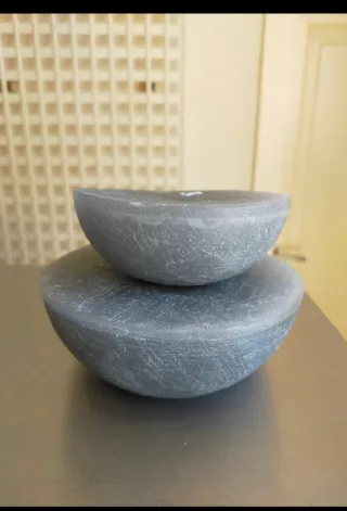 2 Candele Relax Pietra Artigianali