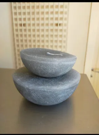 2 Candele Relax Pietra Artigianali