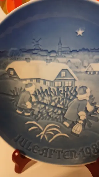 Piatto Natale 1982 Bing & Grondahl porcellana