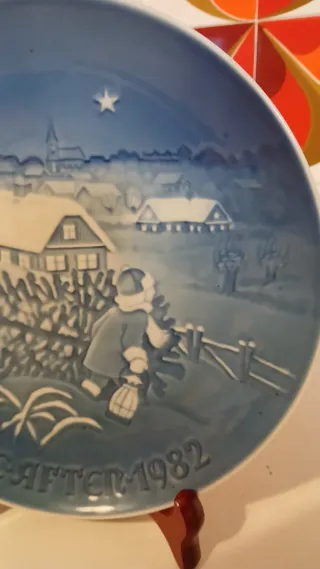Piatto Natale 1982 Bing & Grondahl porcellana
