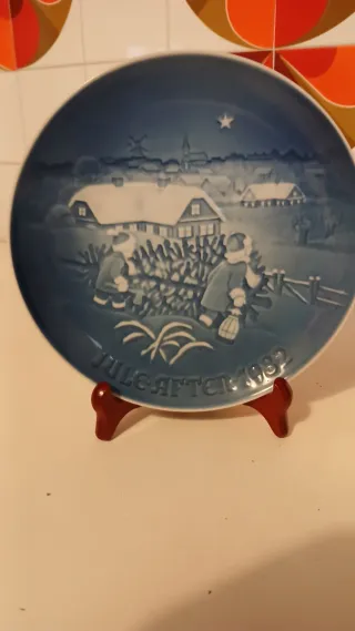 Piatto Natale 1982 Bing & Grondahl porcellana