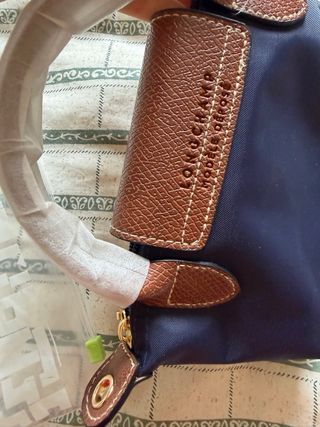 Bolso mini Longchamp Azul Marrón
