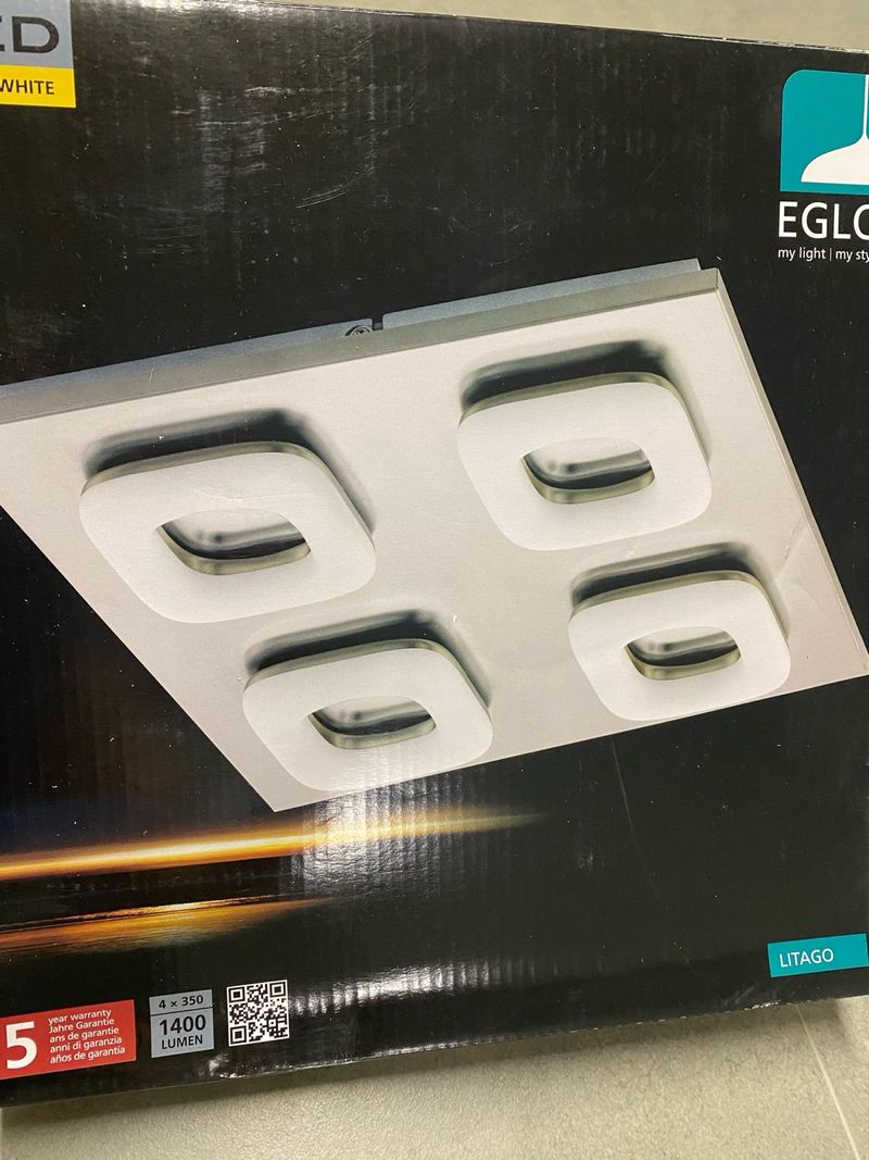 Plafoniera luce LED EGLO LITAGO 4 luci 1400 lm