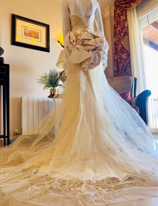 Vestido Novia Christian Lacroix Beige/Oro