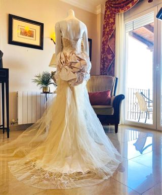 Vestido Novia Christian Lacroix Beige/Oro