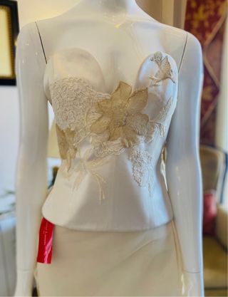 Vestido Novia Christian Lacroix Beige/Oro